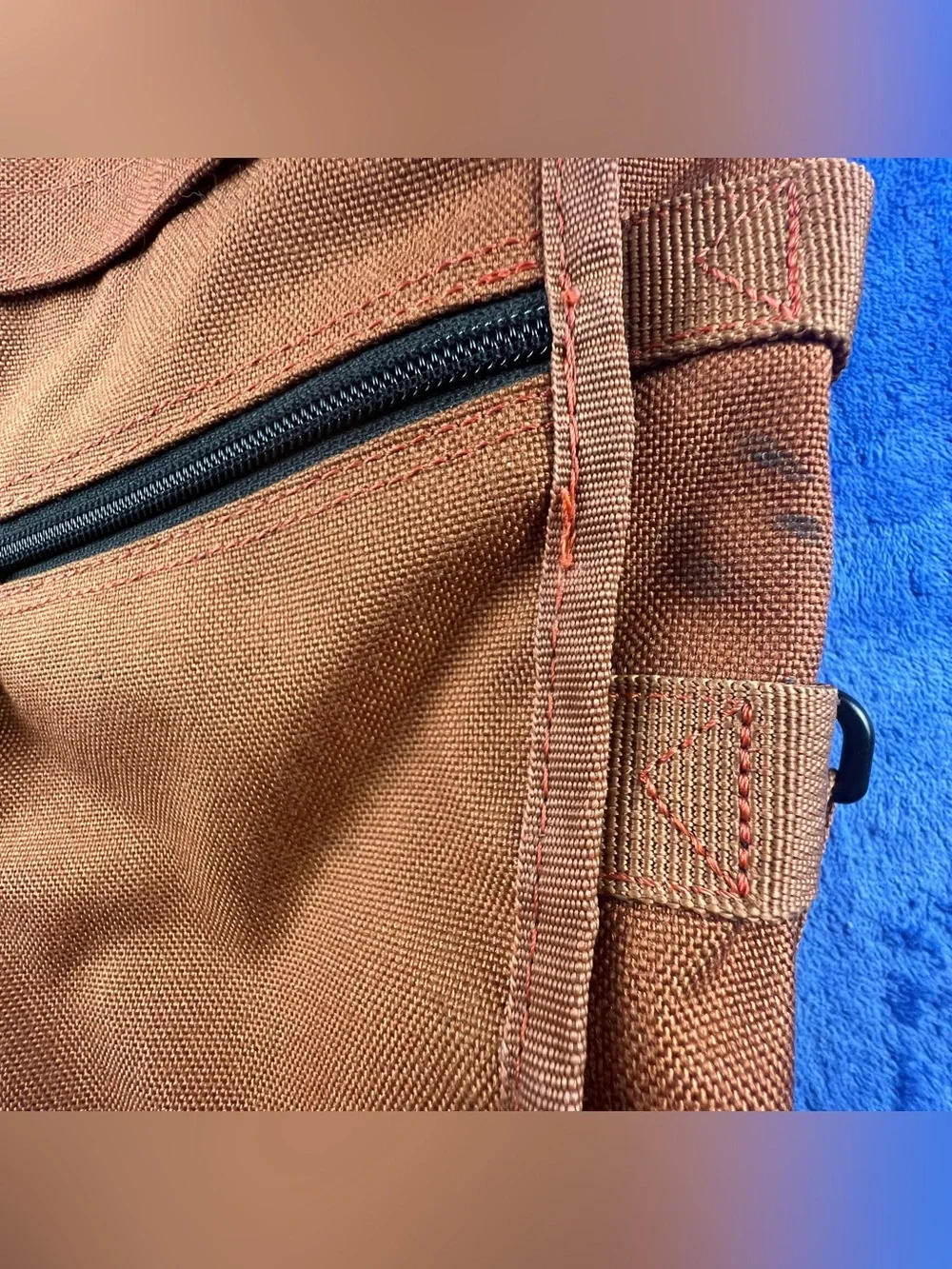 Tenba Orange Nylon Messenger Camera Photo Bag Crossbody Laptop Case